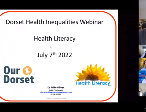 Dorset Health Inequalities Webinar – Health Literacy