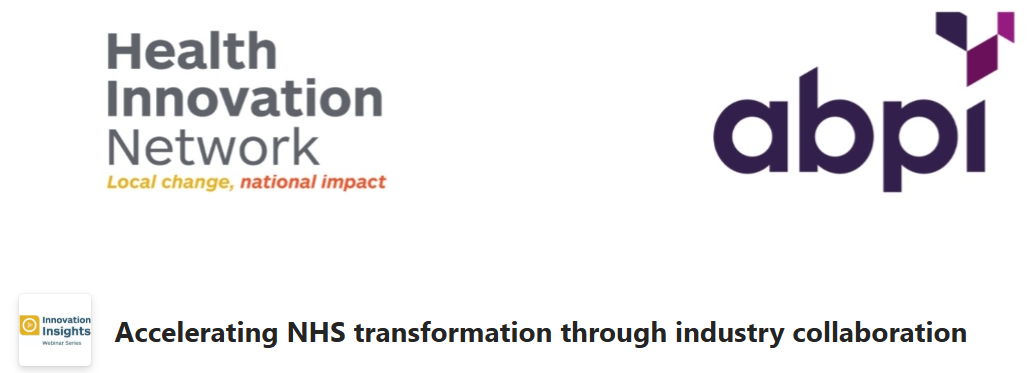 Webinar: Accelerating NHS transformation through industry collaboration
